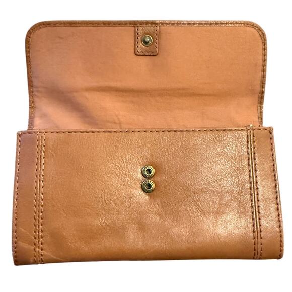 Fossil Sydney Satchel Crossbody Leather Handbag Tan Camel Natural + WALLET - Picture 16 of 16